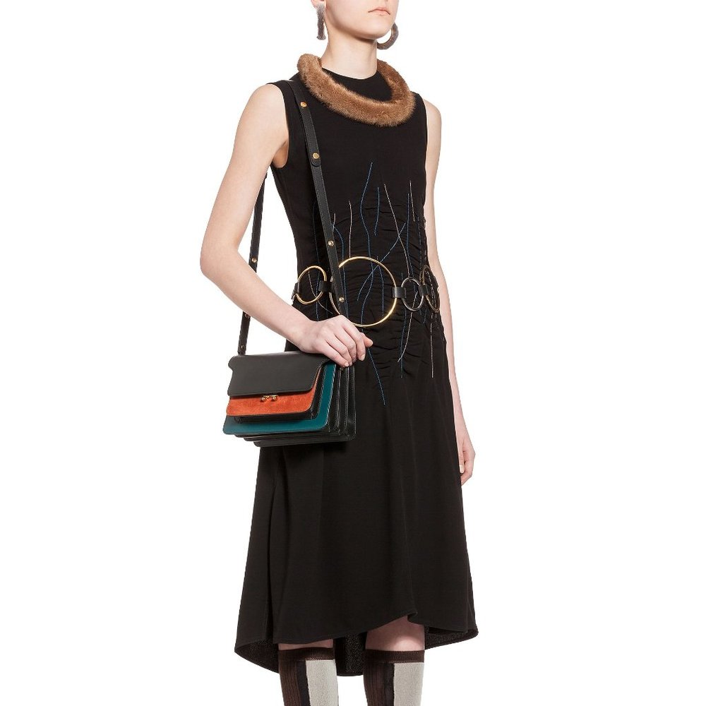 Marni SS2021 Dress in Crepe Back Satin